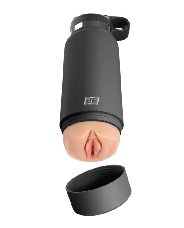 PDX Plus Fuck Flask Secret Delight Stroker - Light/Grey - Image 2