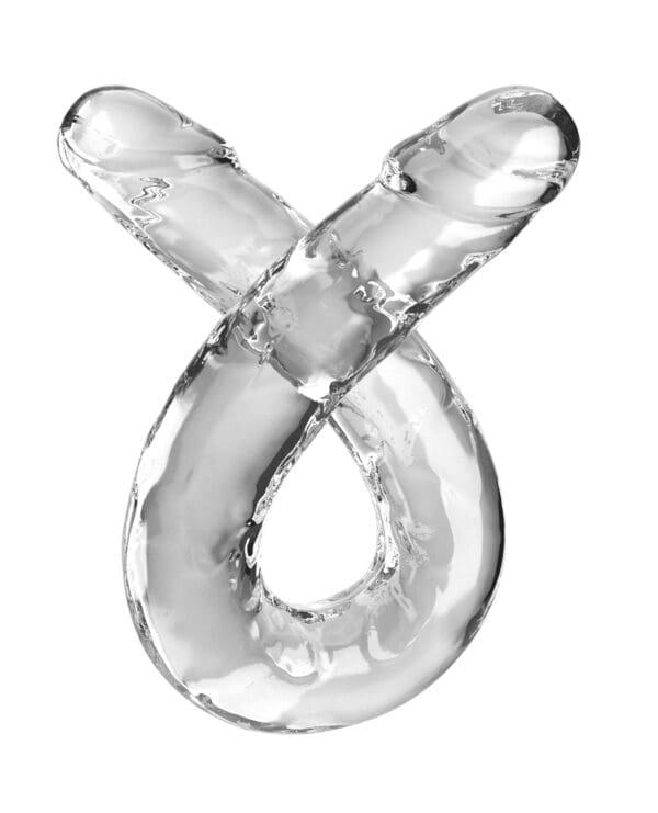 King Cock Clear 18" Double Dildo - Clear - Image 3