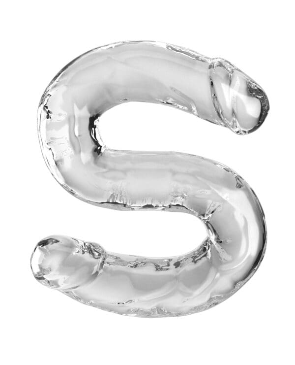 King Cock Clear 18" Double Dildo - Clear - Image 4