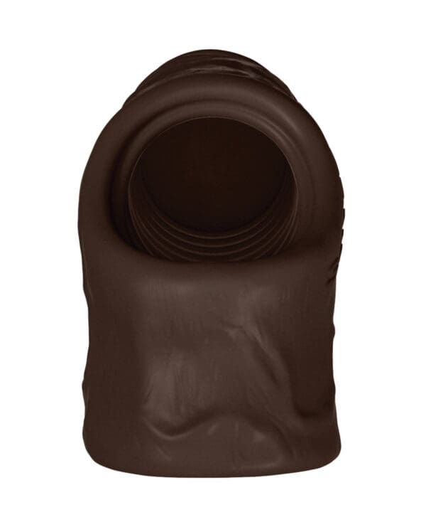 Shaft Model F Flexskin Liquid Silicone 8.8" Sheath - Mahogany - Image 3