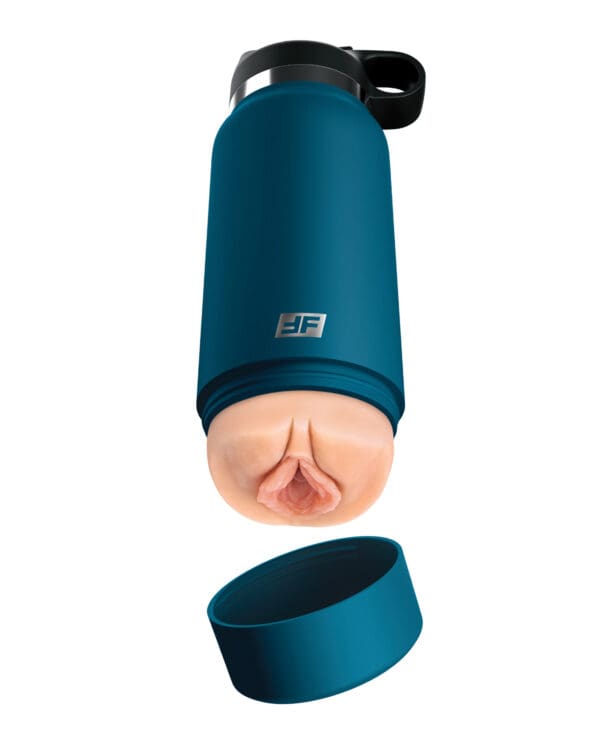 PDX Plus Fuck Flask Private Pleaser Stroker - Light/Blue - Image 2