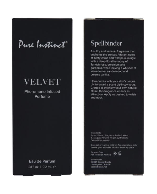 Pure Instinct Pheromone Perfume Velvet - 9.2 ml Spray - Image 5