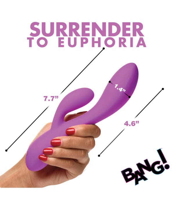Bang! 10X Flexible Silicone Rabbit - Purple - Image 5