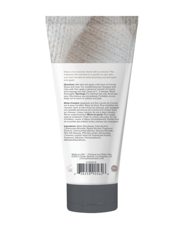 COOCHY Shave Cream - .5 oz Au Natural - Image 2