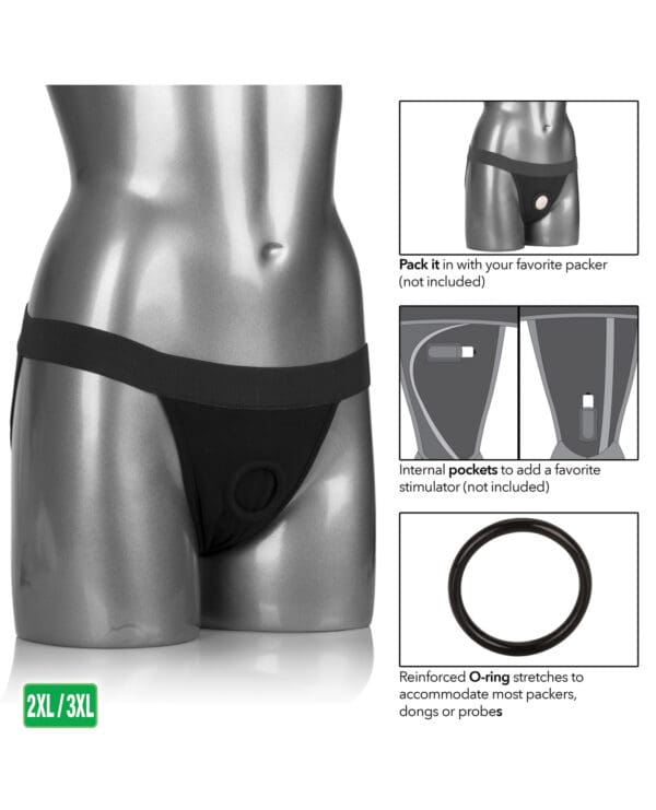 Packer Gear Jock Strap 2XL/3XL - Black - Image 5