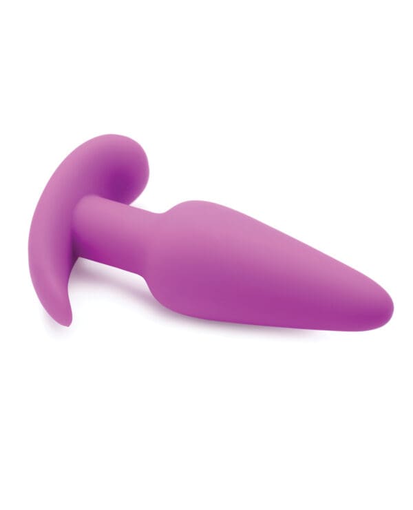 Bang! 21X Vibrating Silicone Butt Plug w/Remote - Purple - Image 4
