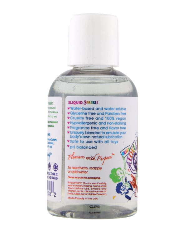 Sliquid Naturals Sparkle Pride Water Based Lube - 4.2 oz - Image 2