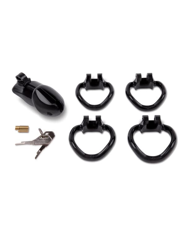 Lockmaster 4" Resin Cock Cage - Black - Image 3