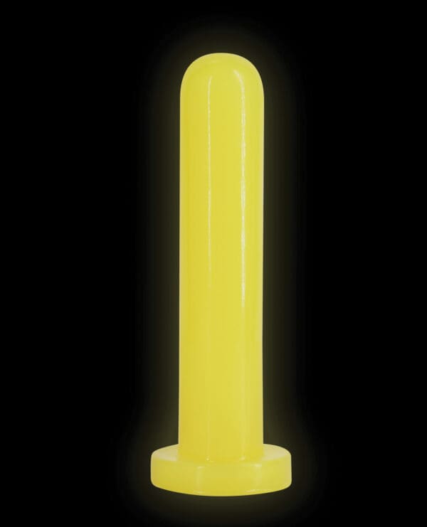 Firefly Thrill Glow in the Dark Dildo - Large - Yellow - Image 3
