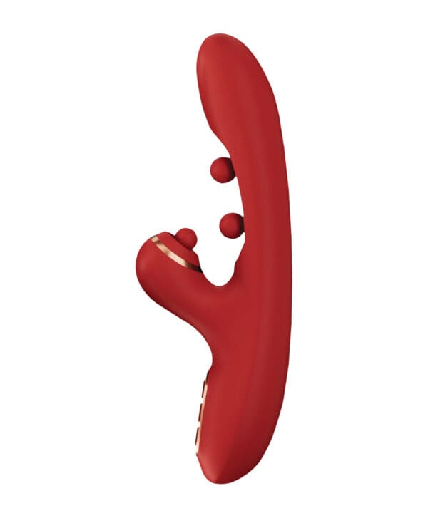 Tickler Wiggling G-Spot Vibrator & Tapping Clitoral Stimulator - Red - Image 2