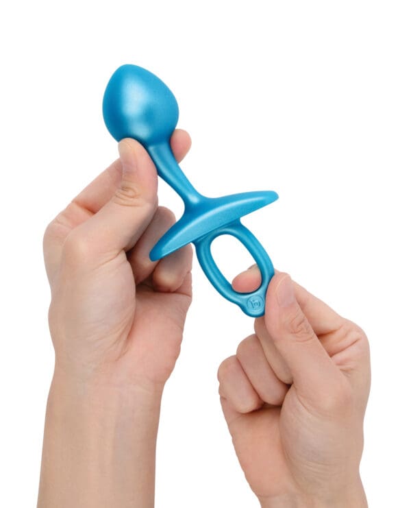 b-Vibe Butties Bulb Tapered Prostate Plug - Blue - Image 5