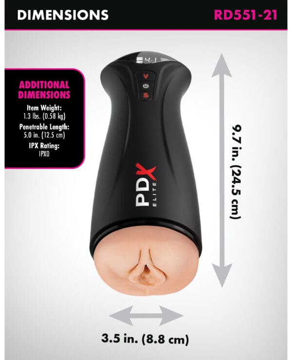 PDX Elite Fuck-Gasm Pussy Stroker - Light - Image 4