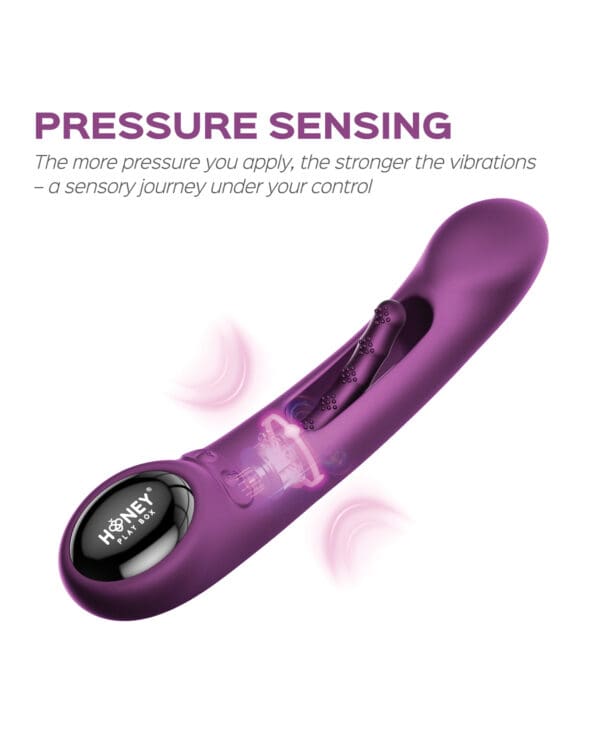 Tempo Pressure Sensing App-Controlled Flapping Vibrator - Purple - Image 2