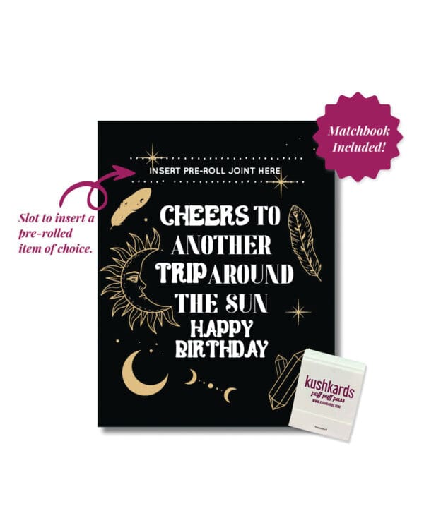 Cheers to Another Trip Around the World Greeting Card w/Matchbook - Image 2