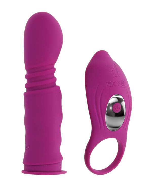 Playboy Pleasure Match Play Dual Vibrator - Fuchsia - Image 3
