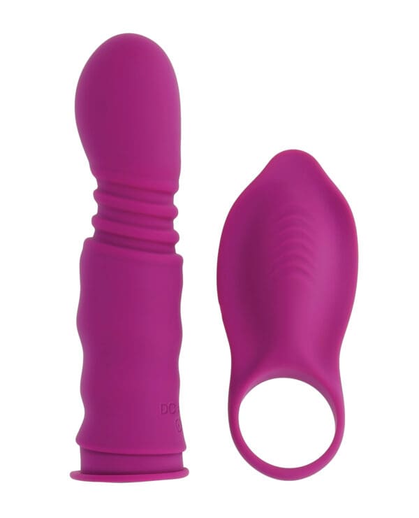 Playboy Pleasure Match Play Dual Vibrator - Fuchsia - Image 4