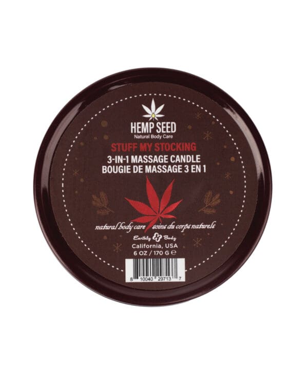 Earthly Body 2024 Holiday 3 in 1 Massage Candle - 6 oz Stuff My Stocking - Image 2