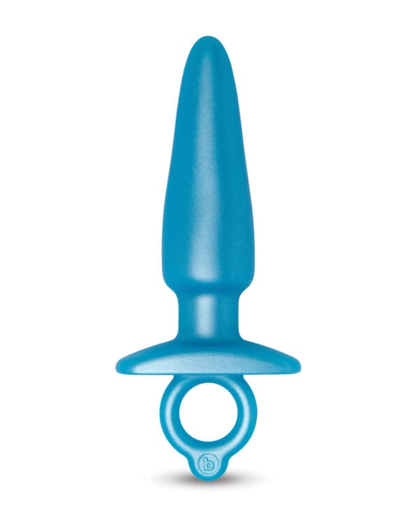 b-Vibe Butties Sleek Tapered Plug - Blue - Image 2
