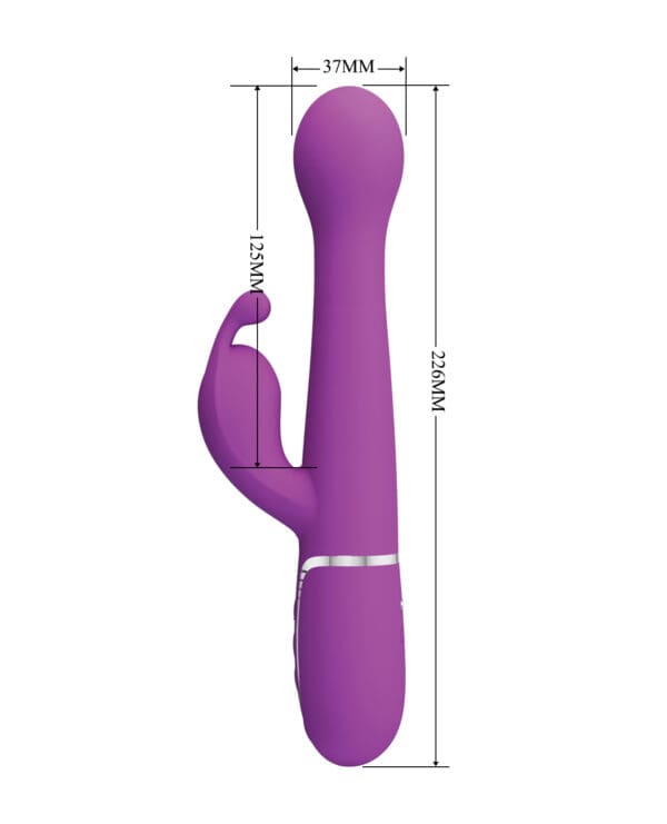 Pretty Love Twinkled Tenderness Dejon Thrusting Rabbit - Fuchsia - Image 5