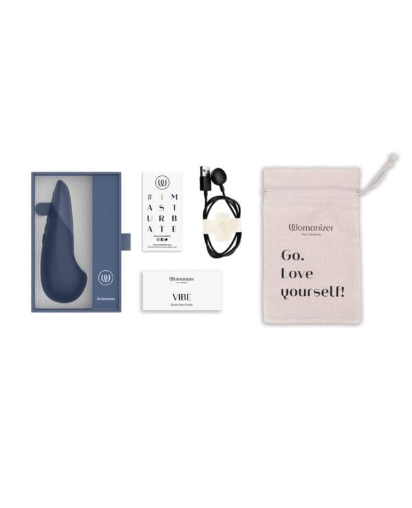 Womanizer Vibe Silent Stimulator - Dark Blue - Image 5