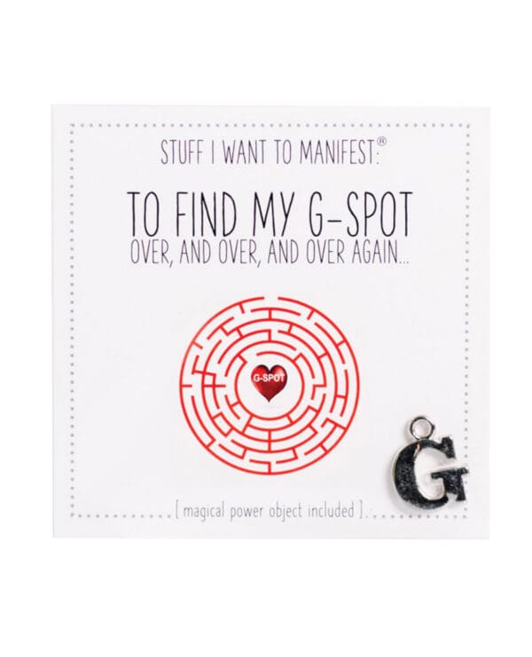 Warm Human Find My G Spot Mini Card & Charm