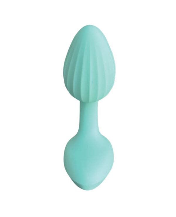 Pink Elephant Dreamer Rechargeable Vibe w/Remote - Aqua - Image 2
