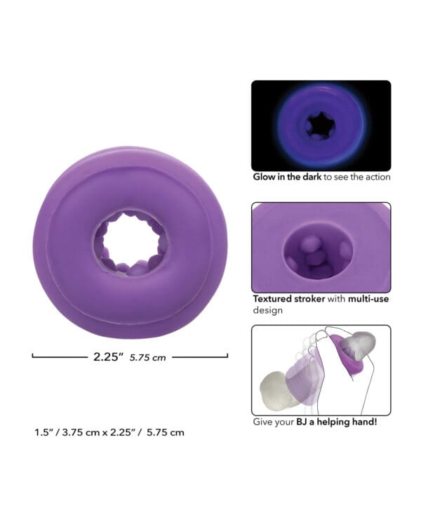 Slop Top Glow in the Dark Dirty Luv Stroker - Purple - Image 5
