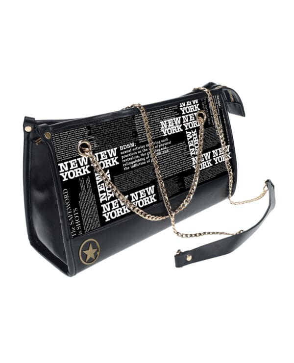 Shots Ouch! NY Collection Bondage Kit w/Bag - Black - Image 2