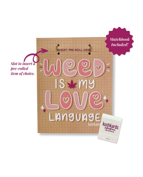 Weed Is My Love Language Greeting Card w/Matchbook - Image 2