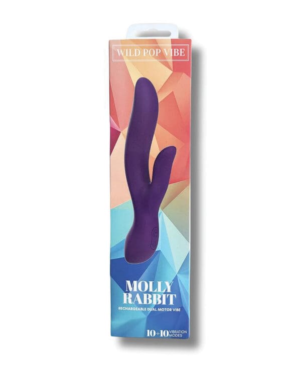 Wild Pop Vibe Molly Rabbit Dual Vibrator - Purple - Image 3