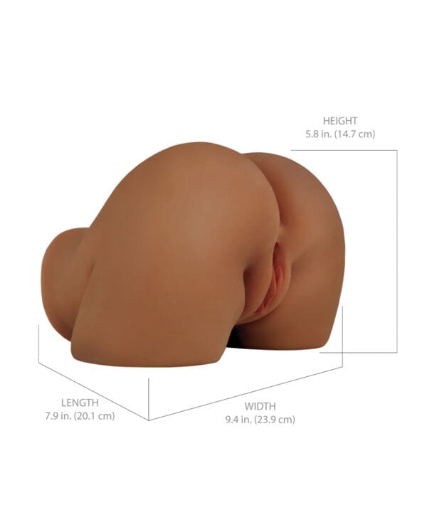PDX Elite Shake That Ass Vibrating Mega Masturbator - Brown - Image 4