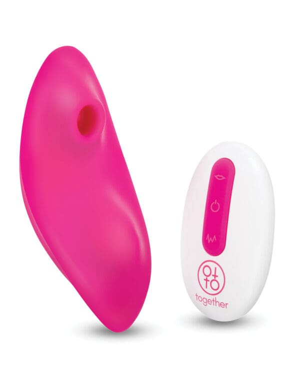 Together Suck N' Go Remote Controlled Panty Vibrator - Pink - Image 2