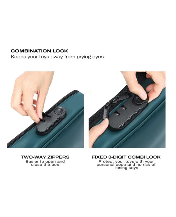 Dorcel Lockable Discreet Box - Luxury Green - Image 5