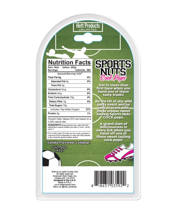Sports Nuts Cock Pop Soccer Balls - Caramel - Image 2