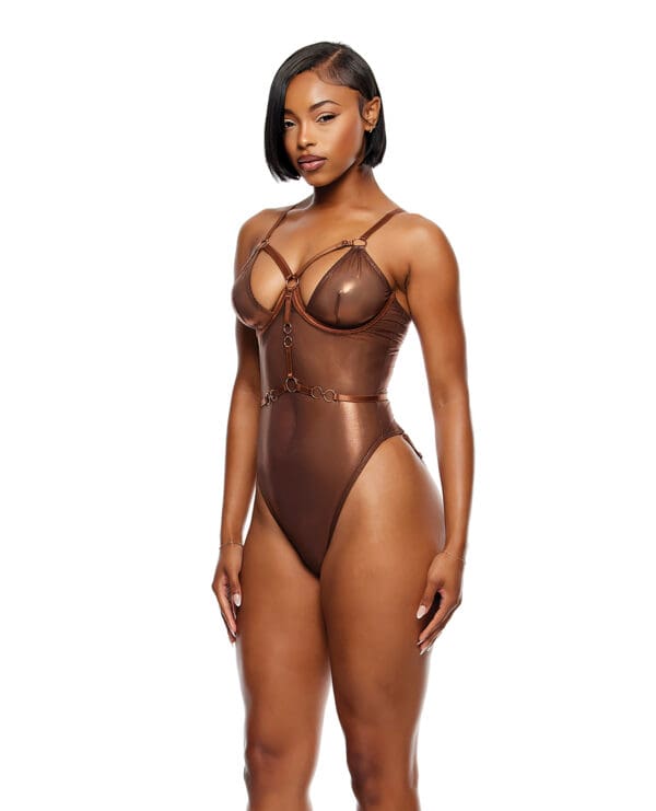 Liquid Metal Metallic Mesh Teddy - Metallic Copper XL - Image 2