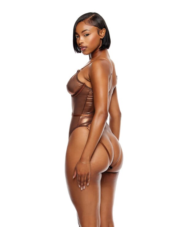 Liquid Metal Metallic Mesh Teddy - Metallic Copper XL - Image 3