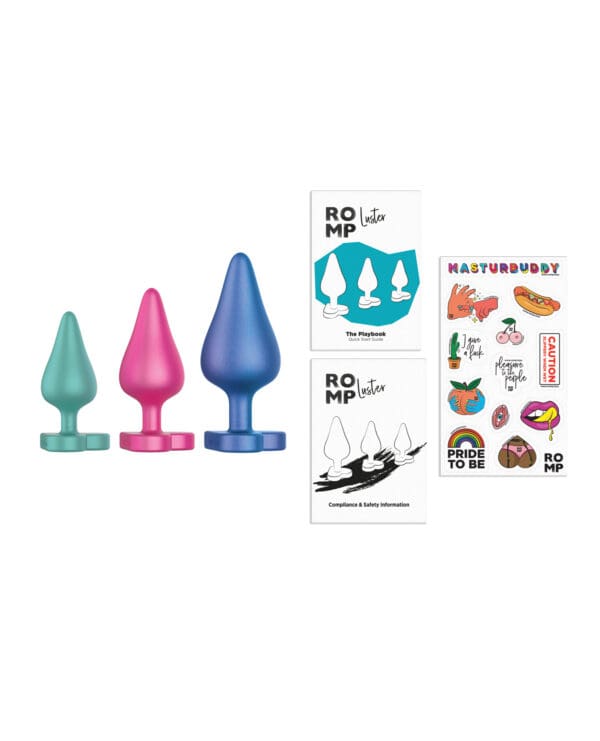 ROMP Luster Butt Plug Kit - Multi Color - Image 5