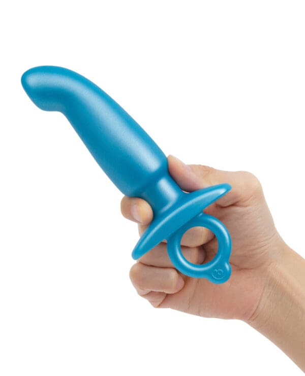 b-Vibe Butties Hither Tapered Prostate Plug - Blue - Image 4