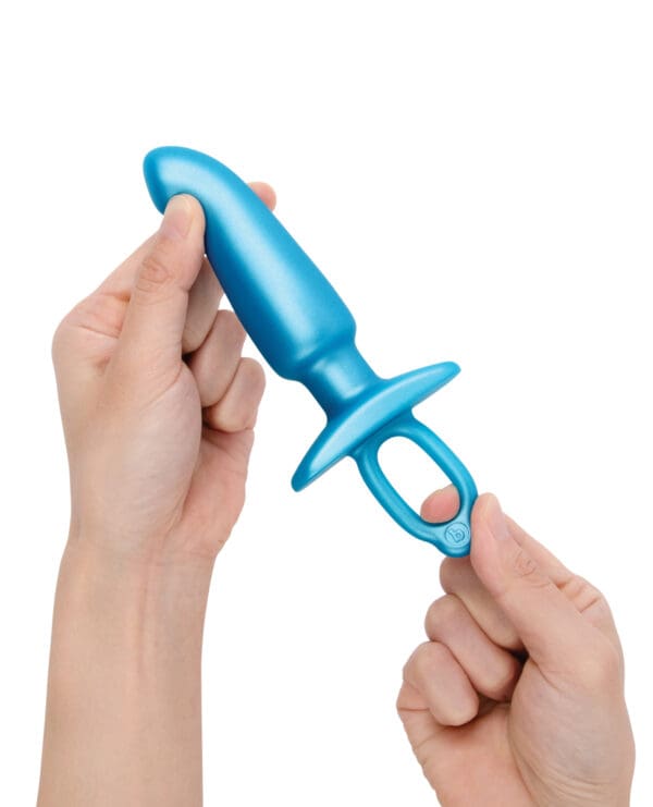 b-Vibe Butties Hither Tapered Prostate Plug - Blue - Image 5
