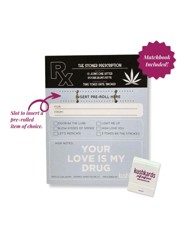 The Stoner Prescription Greeting Card w/Matchbook - Image 2