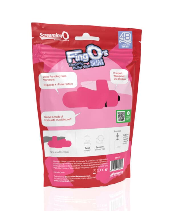 Screaming O 4B FingO Slim - Strawberry - Image 5