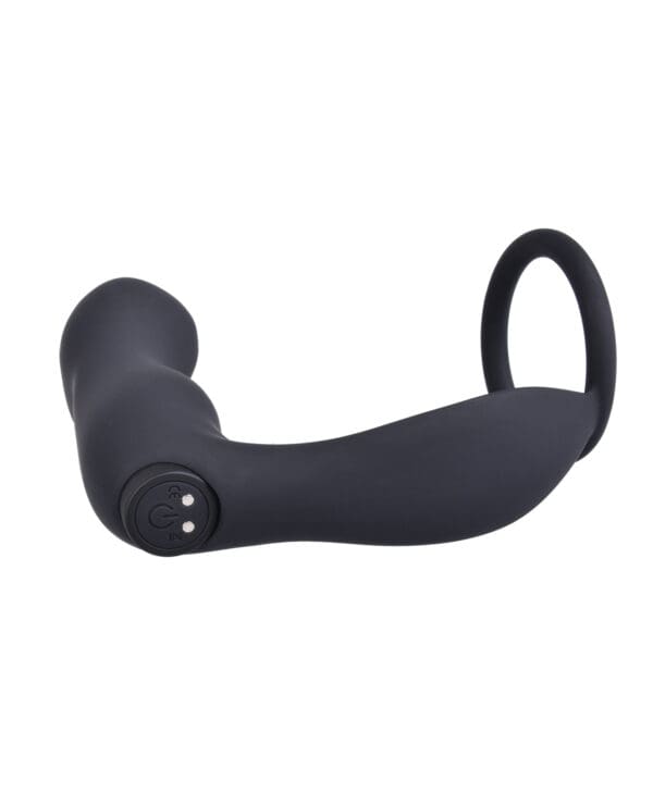 Ass-station Contoured Anal Plug w/Remote - Black - Image 4