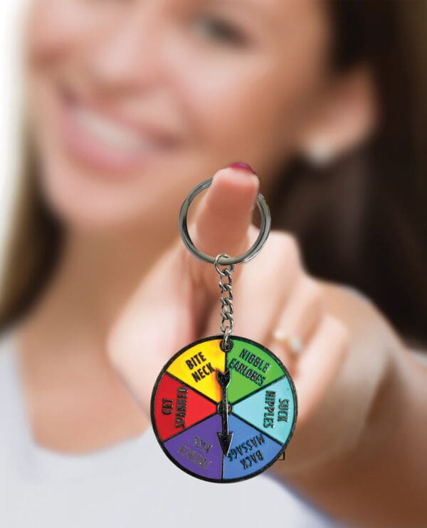 Super Fun Sex Spinner Key Chain - Multi Color - Image 2