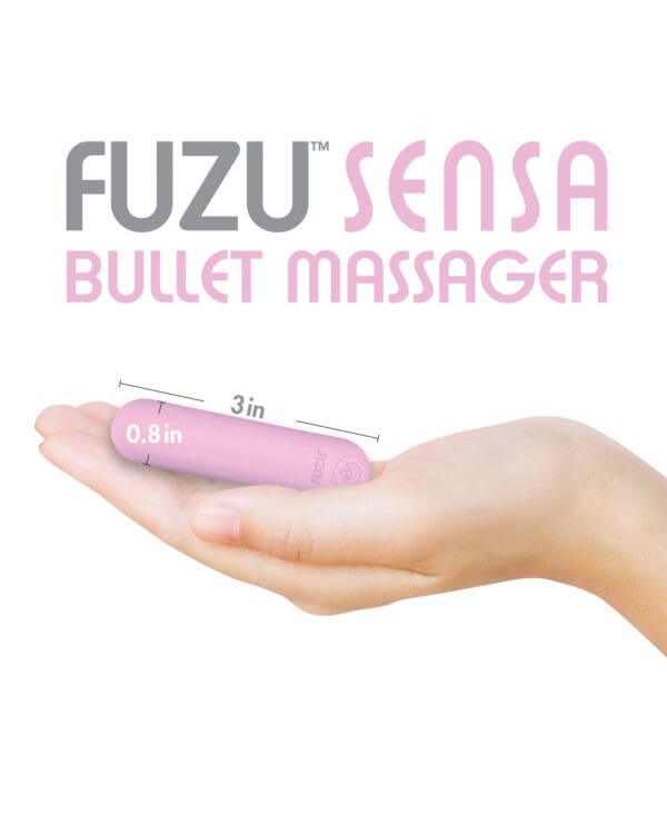 Fuzu Sensa Activated Rechargeable Bullet Massager - Pastel Pink - Image 2