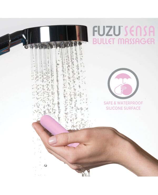 Fuzu Sensa Activated Rechargeable Bullet Massager - Pastel Pink - Image 5