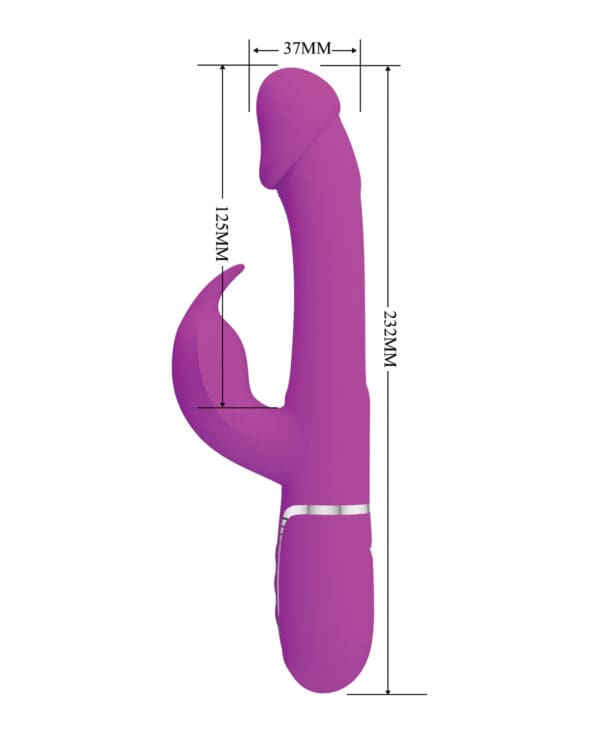 Pretty Love Twinkled Tenderness Kampas Flicking Rabbit - Fuchsia - Image 4