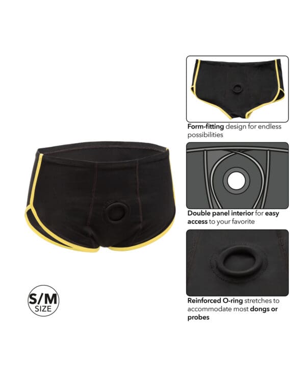Boundless Boxer Brief - Black/Yellow S/M - Image 4
