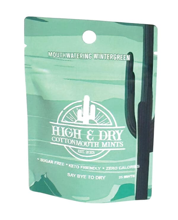 High & Dry Cottonmouth Mints - Pack of 25 Wintergreen - Image 2