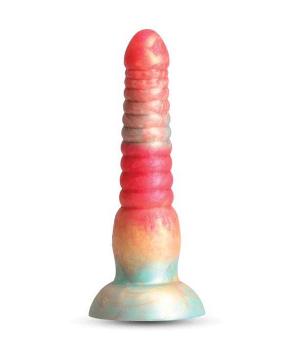 Colors Stacked 6" Dildo - Red/Gold - Image 2