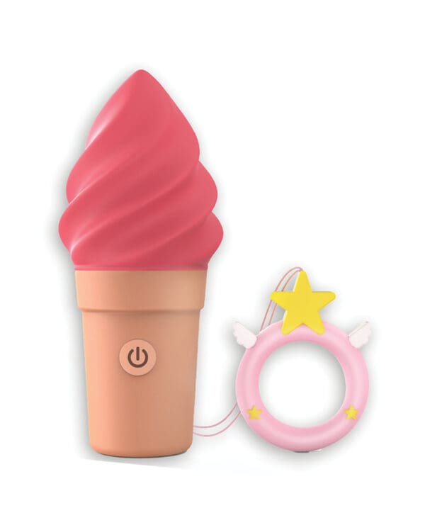 Love to Love Cand'ice Ice Cream Cone Stimulator - Raspberry Jolly - Image 2